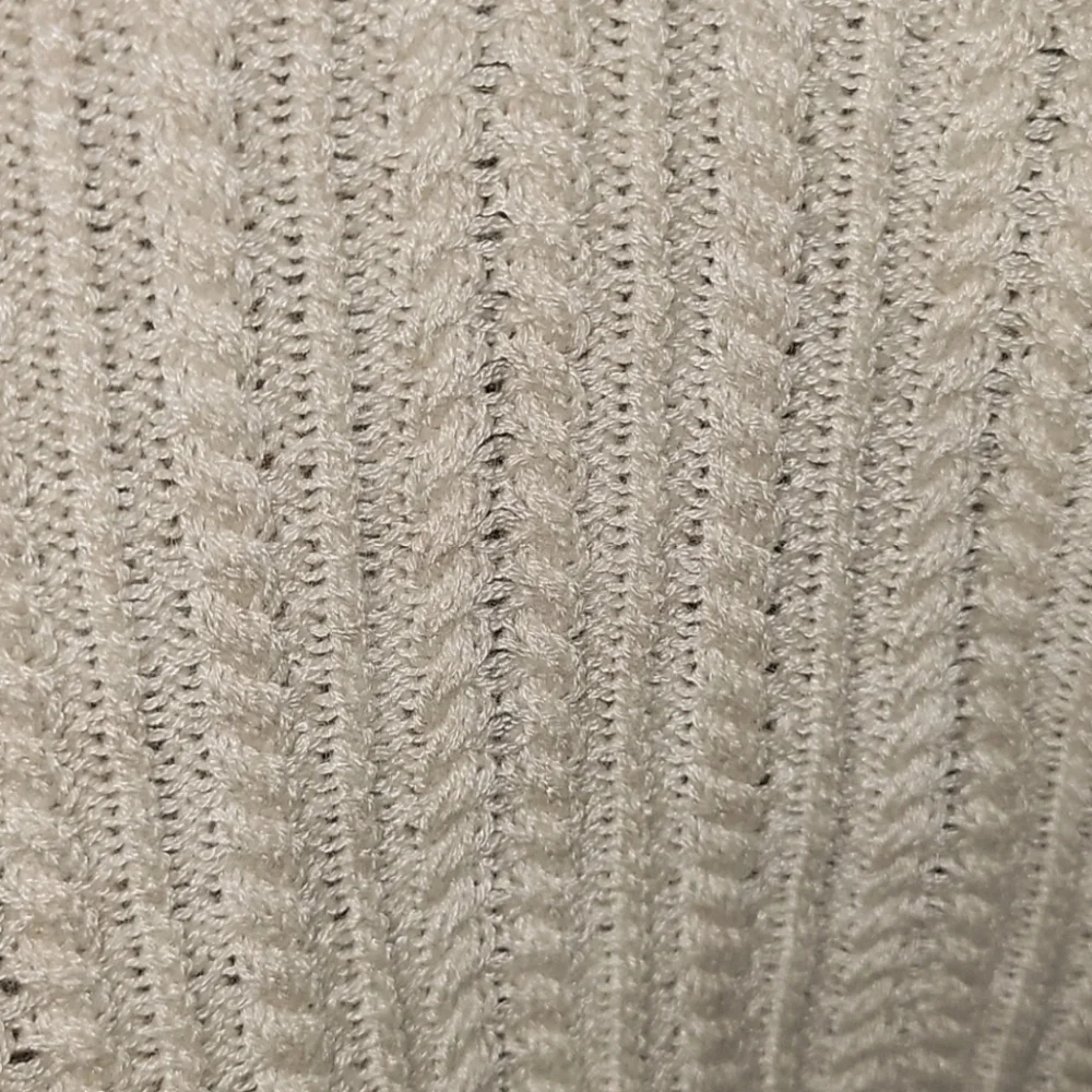 J. Jill women's ivory cableknit waterfall shrug - Picture 4 of 5